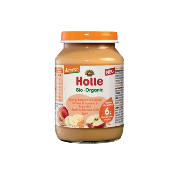 HOLLE Bio Jablko banán špalda 190 g