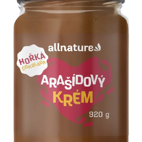 ALLNATURE Arašídový krém s hořkou čokoládou 920 g