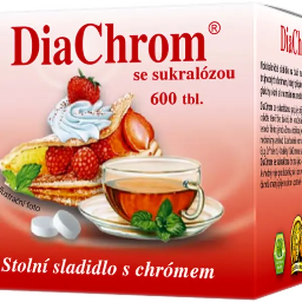 DIACHROM se sukralózou nízkokalorické sladidlo 600 tablet 600 ks
