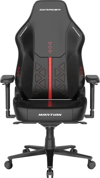 Herní židle DXRacer MARTIAN XL Triangle s elektrickým ovládáním, masáží a ventilací, černo-červená