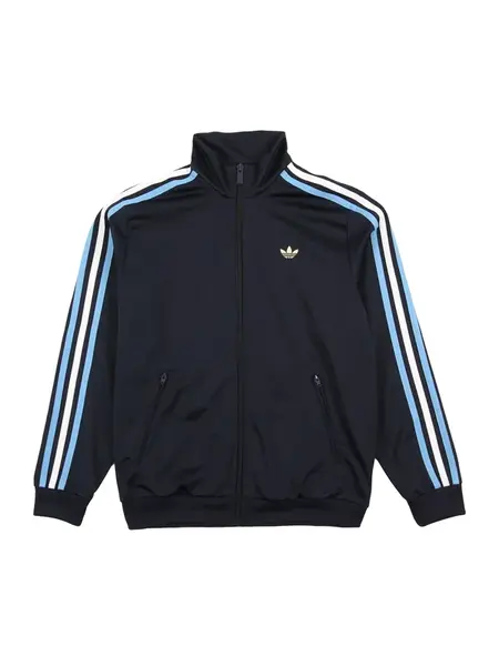 ADIDAS ORIGINALS Tepláková bunda 'Firebird'  vodová / tmavomodrá / biela