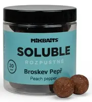 Mikbaits rozpustné boilie soluble broskyňa korenie 250 ml - 20 mm