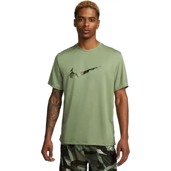 Nike DRI-FIT MILER Pánské běžecké tričko, khaki, velikost XXL