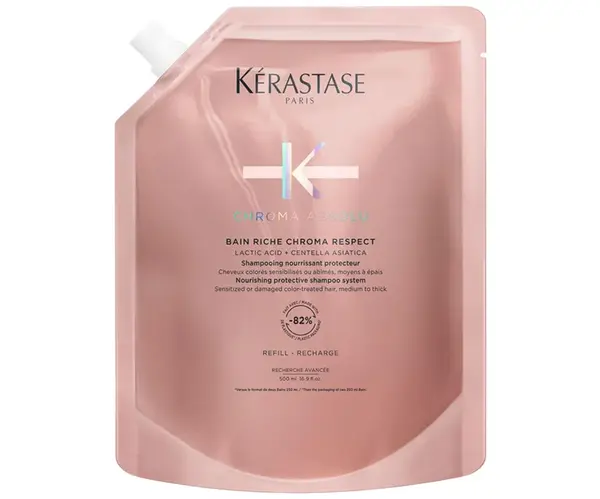 Vyživující šampon pro barvené vlasy Kérastase Chroma Absolu - 500 ml, náhradní náplň + dárek zdarma