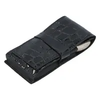 Kožená manikúra a pedikúra croco černá - Solingen Amar