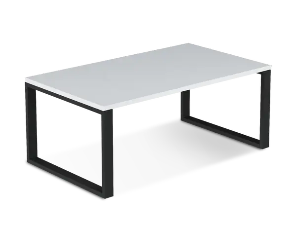 Konferenční stolek Fresco Barva desky: Bílá, Barva podstavy: Černá