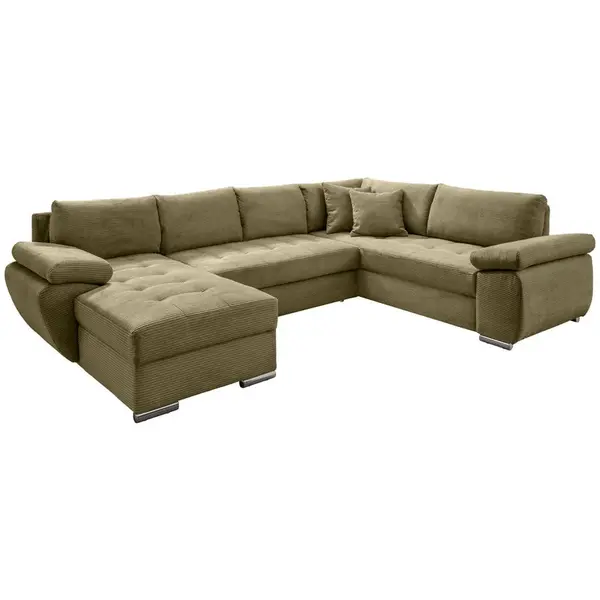 Livetastic SEDACÍ SOUPRAVA, textil, olivově zelená