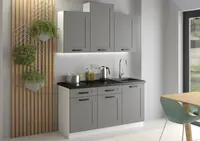 Kuchyňská linka 150 cm Luna 1 - Bílá + Dust Grey