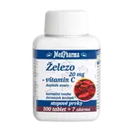 MEDPHARMA Železo 20 mg + vitamín C 107 tablet