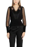 Černá halenka s krajkou Morgan De Toi