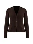 Imily Bela Kardigán  tmavohnedá