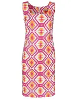 PERSO Woman's Comfortable women's sleveless dress with print