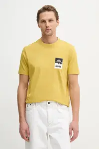 BOSS Orange Bavlněné tričko BOSS Orange Te_Plain