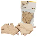 BABU vláčky - Kolej rozdvojka 9,5cm, 2ks