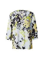 COMMA Blúzka  pastelovo modrá / horčicová / olivová / čierna