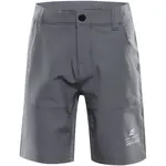 ALPINE PRO BAKO Detské športové krátke nohavice, sivá, veľkosť 152-158