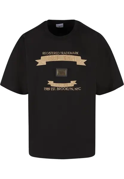 Karl Kani Tričko  krémová / čierna