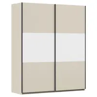 Rauch Möbel SKŘÍŇ S POSOUVACÍMI DVEŘMI, bílá, barvy hliníku, šampaňská, 175/210/59 cm