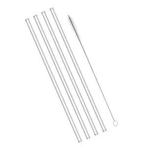 Sada náhradních brček pro termohrnky s čistícím kartáčkem – 4 ks