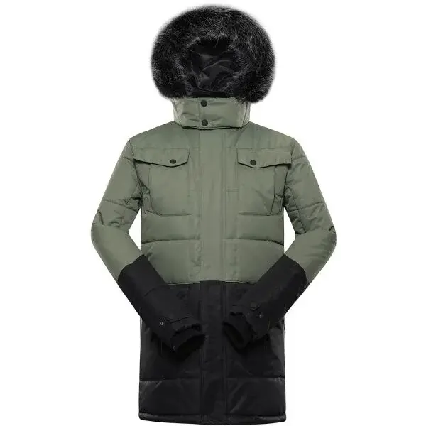 ALPINE PRO EGYP Pánská zimní bunda, tmavě zelená, velikost 4XL