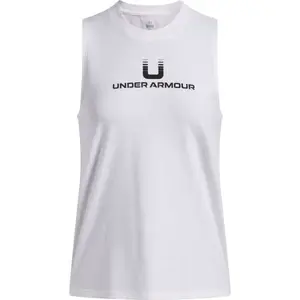 Under Armour VARSITY U TANK Dámské tílko, bílá, velikost