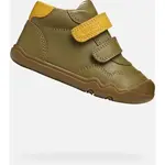 Geox B STEPPIEUP Chlapecká volnočasová obuv, khaki, velikost