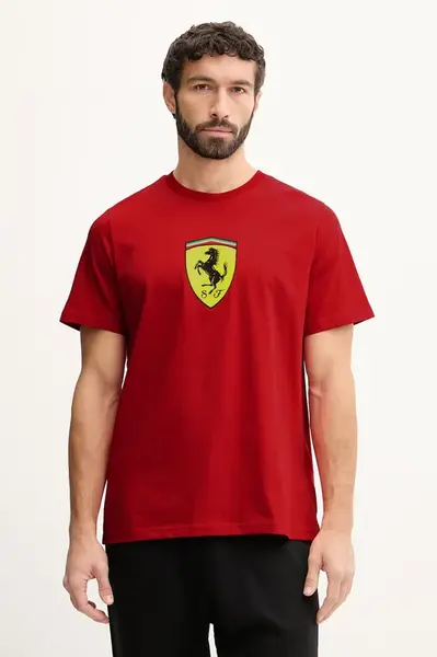 Bavlněné tričko Puma Ferrari