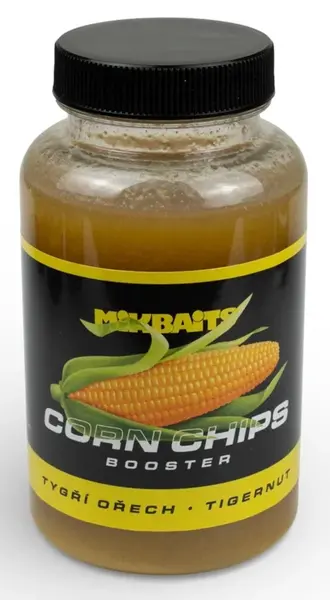 Mikbaits booster corn chips tygří ořech 250 ml