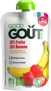 GOOD GOÛT BIO Jahoda s banánem 120 g