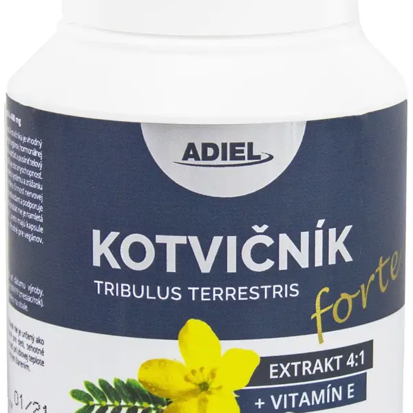 ADIEL Kotvičník zemní FORTE s vitamínem E 90 kapslí