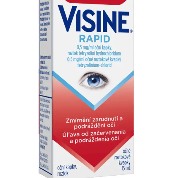 VISINE Rapid 0.5mg/ml oční kapky, roztok 15 ml