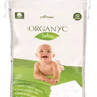 ORGANYC Bavlněné suché čtverce z biobavlny 60 ks