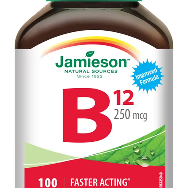 JAMIESON Vitamín B12 metylkobalamín 250 mcg 100 tablet