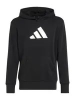 ADIDAS SPORTSWEAR Športová mikina  čierna / biela