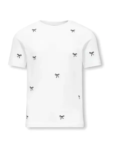 ONLY GIRLS Tričko 'KOGKETTY'  čierna / biela