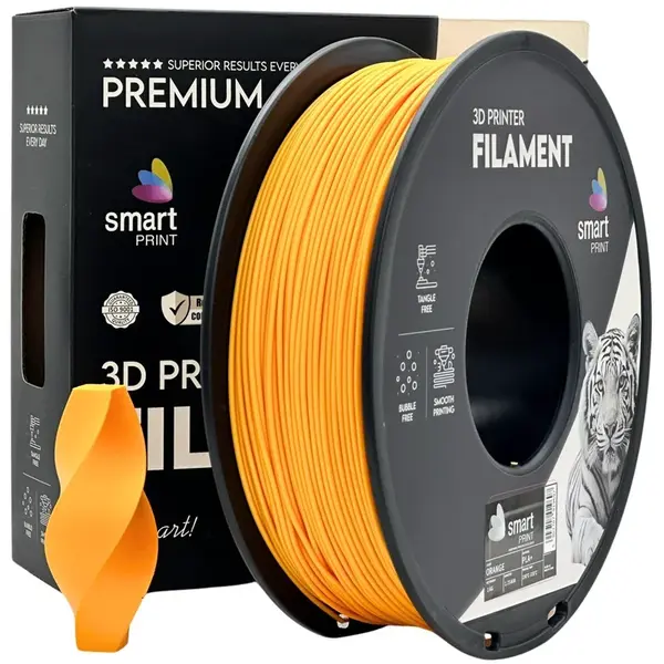 Smart Print FG-S55-E1, 3D filament, PLA+, 1,75mm, 1000g, Oranžový (Orange)