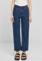 Dámské džíny Cropped Straight Leg - tmavě modré