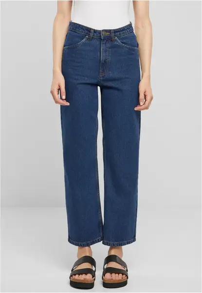 Dámské džíny Cropped Straight Leg - tmavě modré
