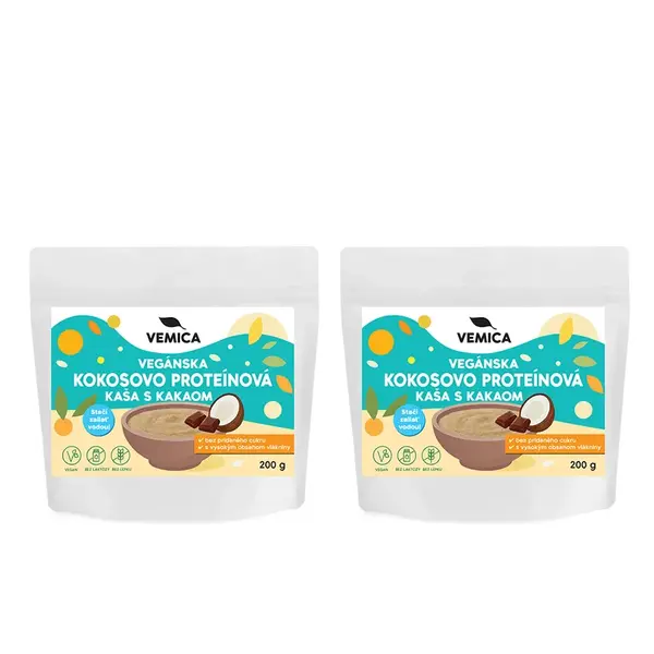 Kokosovo proteínová kaša + kakao dvojbalenie