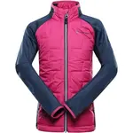 ALPINE PRO JORWO 2 Dětská hybridní mikina, růžová, velikost 140-146