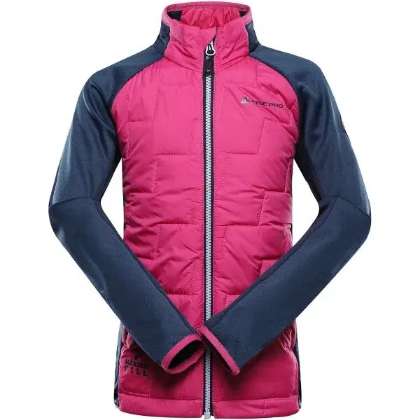 ALPINE PRO JORWO 2 Dětská hybridní mikina, růžová, velikost 140-146