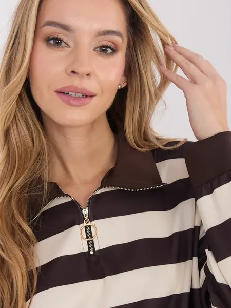 Pruhovaná halenka s krátkým rukávem