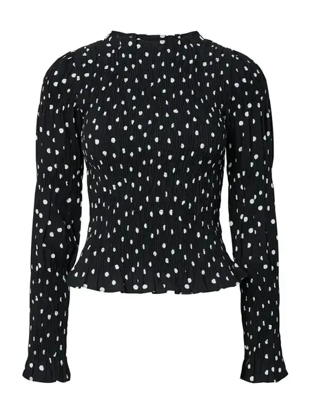 YAS Blúzka 'YASCHEMMA'  čierna / biela