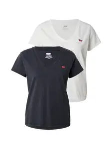 LEVI'S ® Tričko 'Perfect V-Neck Tee (2-Pack)'  biela