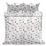 Povlečeme vše Bavlněné povlečení Zimní krajina 140x200, 70x90 cm