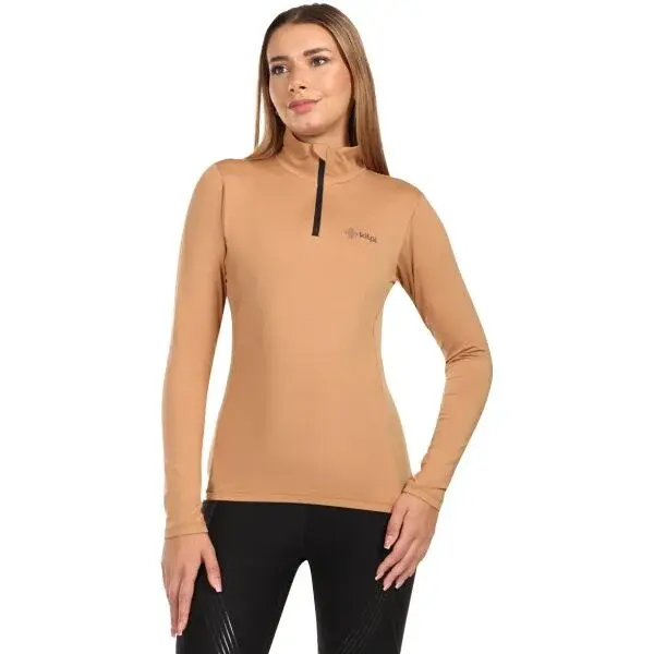 KILPI WILLIE Dámské termo triko s dlouhým rukávem, béžová, velikost