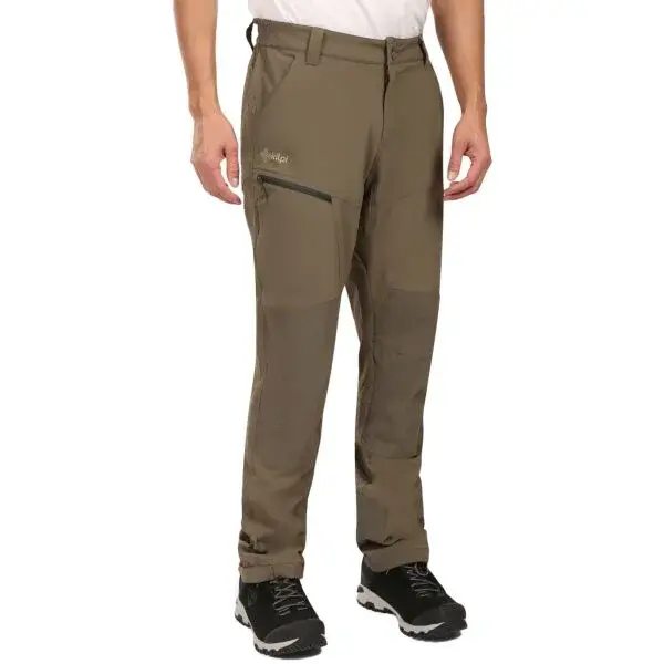 KILPI VILLAIN Pánské outdoorové kalhoty, khaki, velikost