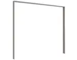 Paspartový rám k šatní skříni Tilburg, 228 cm, šedá sahara