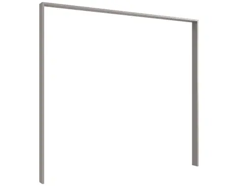 Paspartový rám k šatní skříni Tilburg, 228 cm, šedá sahara