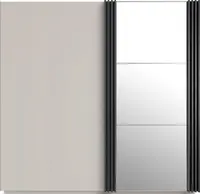 Šatní skříň AllMo AL15 Barva korpusu + barva dveří: Kašmír + Antracit